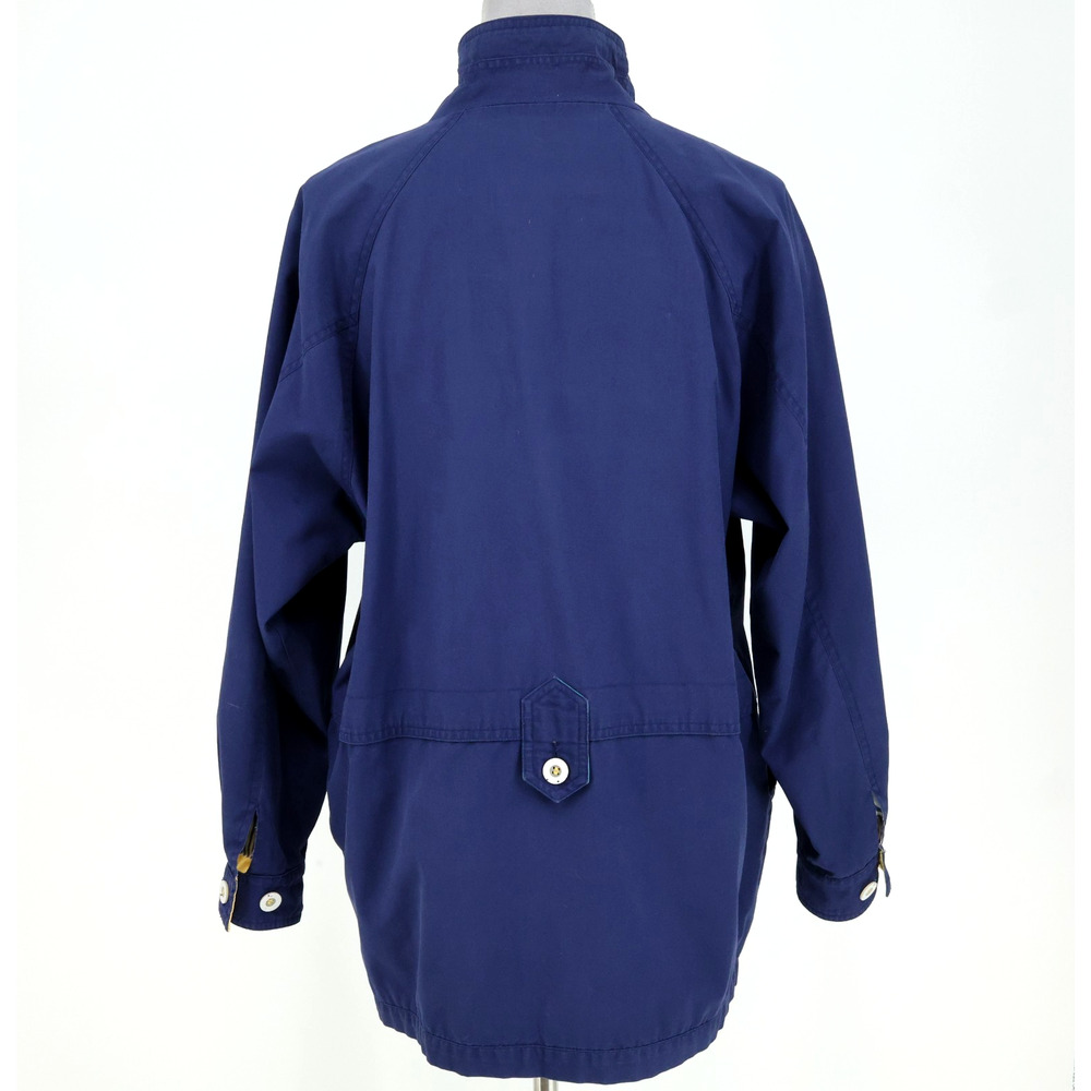 Braefair Sport Jacket Womens Medium Blue Full Zip Snaps Pockets Lined Vintage - Picture 3 of 16